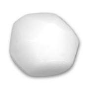 Faceted round bead 20mm Chalk White|raw }}