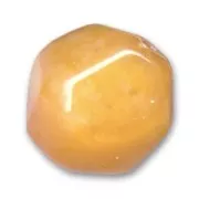 Faceted round beads 20mm Chalk Orange