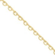 Half circle mesh chain 3 mm - Gold Tone x1m