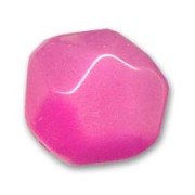 Faceted round bead 20mm Hot Pink