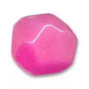 Faceted round bead 20mm Hot Pink
