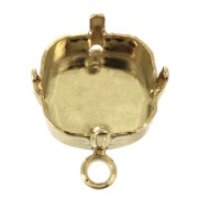 Cabochon earstuds 4470 12 mm Gold Tone x2|raw }}