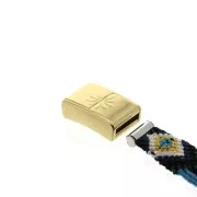 Terminator for Magnetic interchangeable clasp Hiilos 11 mm - Silver Tone x1