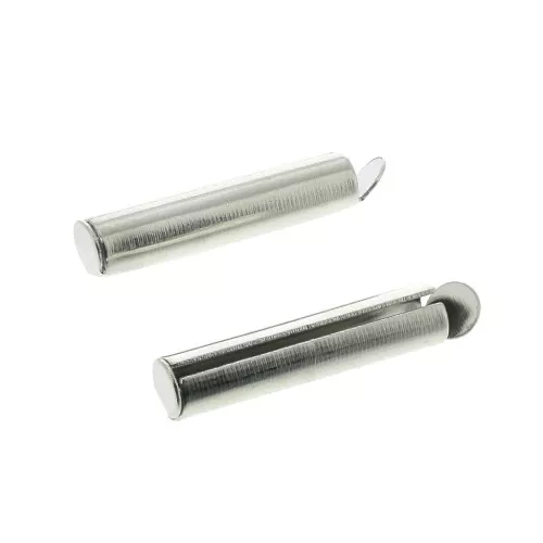 Terminator for Magnetic interchangeable clasp Hiilos 20 mm - Silver Tone x1