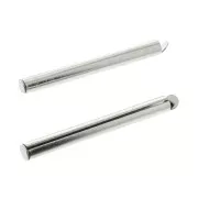 Terminator for Magnetic interchangeable clasp Hiilos 40 mm - Silver Tone x1