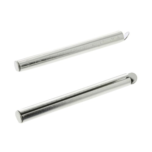 Terminator for Magnetic interchangeable clasp Hiilos 40 mm - Silver Tone x1