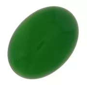 Oval cabochon 18x13mm  Dyed Agate - Green x1