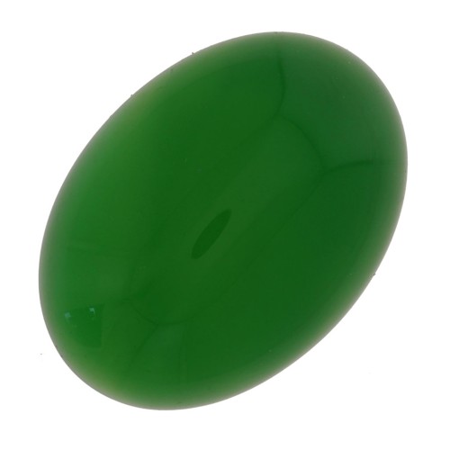 Oval cabochon 18x13mm  Dyed Agate - Green x1