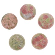 Round cabochon 15mm Unakite
