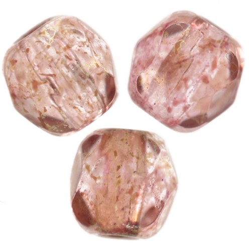 Facets 3 mm Rosaline Terracotta Red x50
