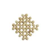 Spacer/pendant in wooden beads 34 mm for DIY jewelry creation - Rhombus x1
