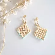 Spacer/pendant in wooden beads 35 mm for DIY jewelry creation - Disc x1