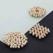 Spacer/pendant in wooden beads 30 mm for DIY jewelry creation - Disc x1