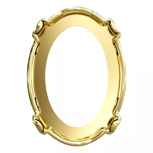 Cabochon setting PureCrystal 4120 oval-shaped 14x10 mm Gold tone x1