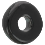Heishi bead ceramic rondelle 15 mm Black x1
