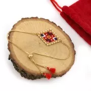 Adjustable bracelet for spacer - Venetian mesh 21cm - Rhodium Tone x1