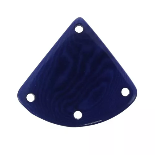 Triangular Tagua spacer 25x28 mm - Navy Blue x1