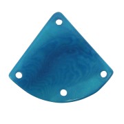 Triangular Tagua spacer  25x28 mm - Turquoise Blue x1|raw }}
