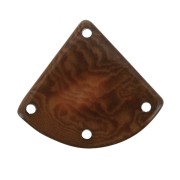 Triangular Tagua spacer  25x28 mm - Brown x1|raw }}