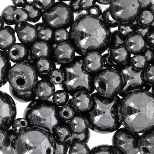 Bead Hematite Mix 3/4/6/8mm x100