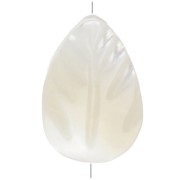 Mother of Pearl Beads - Leaves - 9.5x6. mm - for costume jewelry x4