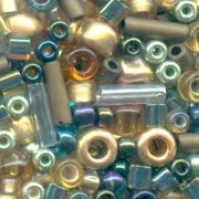 Toho Seed bead mix TX-3220 - Raiden Gold/Green/Blue Mix