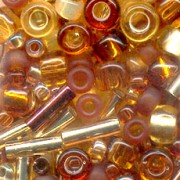 Toho Seed bead mix TX-3219 - Kohaku Amber Mix x10g|raw }}