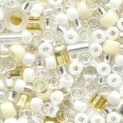 Toho Seed bead mix TX-3212 - Hasu White Mix x10g|raw }}