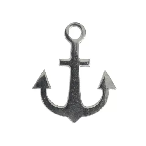 Sainless Steel Anchor charm 14x12 mm for DIY jewelry creation x1