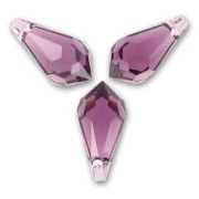 Drops PureCrystal 6000 Amethyst 11x5.5mm x8|raw }}