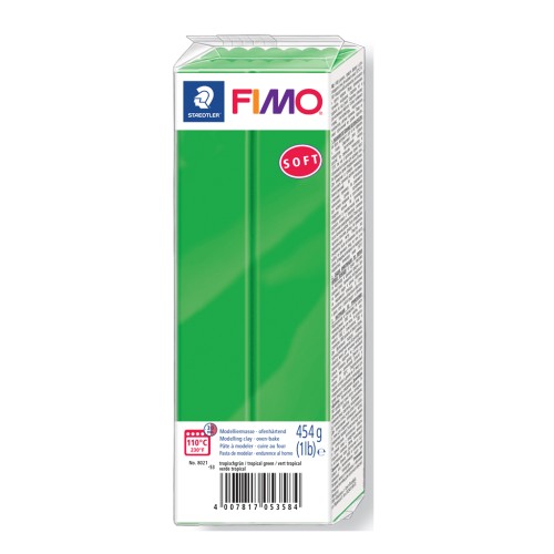 Fimo Soft Polymer Clay 454gr Green Tropical (n°53) x1