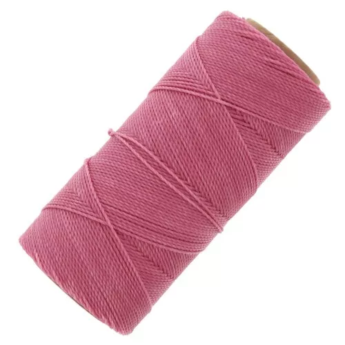Linhasita waxed thread spool for micro macramé 1 mm - Candy Pink (629) x168m