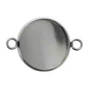 Stainless Steel pacer setting with open loops for flat back cabochons 18 mm x1