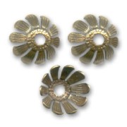 bead cap petal-shaped 12mm Bronze tone x4|raw }}