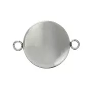 Stainless Steel pacer setting with open loops for flat back cabochons 16 mm x1