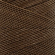 Linhasita waxed thread spool for micro macramé 1 mm - Marron Terre (666) x168m