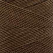 Linhasita waxed thread spool for micro macramé 1 mm - Marron Terre (666) x168m