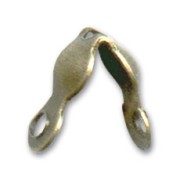 4mm 2-ring clamshell beads - Bronze tone x100|raw }}