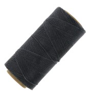 Linhasita waxed thread spool for micro macramé 0.5 mm - Dark Grey (474) x335m|raw }}