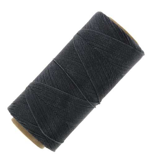 Linhasita waxed thread spool for micro macramé 0.5 mm - Dark Grey (474) x335m