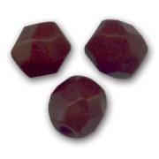 Fire Polished faceted round beads 3mm Opaque Cocoa Brown x50|raw }}