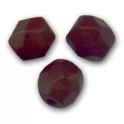 Fire Polished faceted round beads 3mm Opaque Cocoa Brown x50