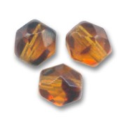 Fire Polished faceted round beads 3mm Tortoise x50|raw }}