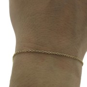 Cable Chain 1.5 mm in 316L gold-finished stainless steel x 50cm