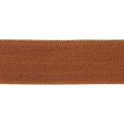 Elastic satin ribbon shiny effect 15 mm - Terracotta x 1m