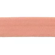 Elastic satin ribbon shiny effect 15 mm - Salmon x 1m
