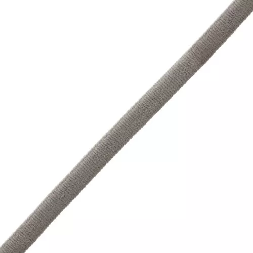 Cordon spaghetti élastique uni 5 mm - Grey x 1 m