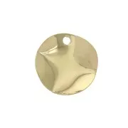 Irregular charm 10 mm - Gold Plated 3 microns x1