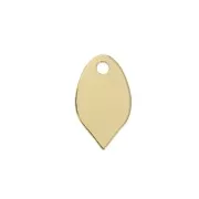 Drop charm 10x6 mm - Gold Plated 3 microns x1