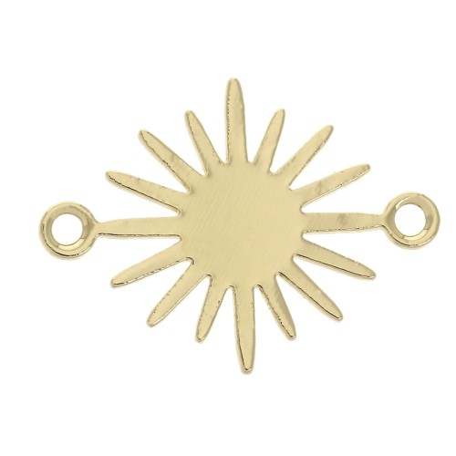 Sun spacer 2 loops 13 mm - Gold Plated 3 microns x1